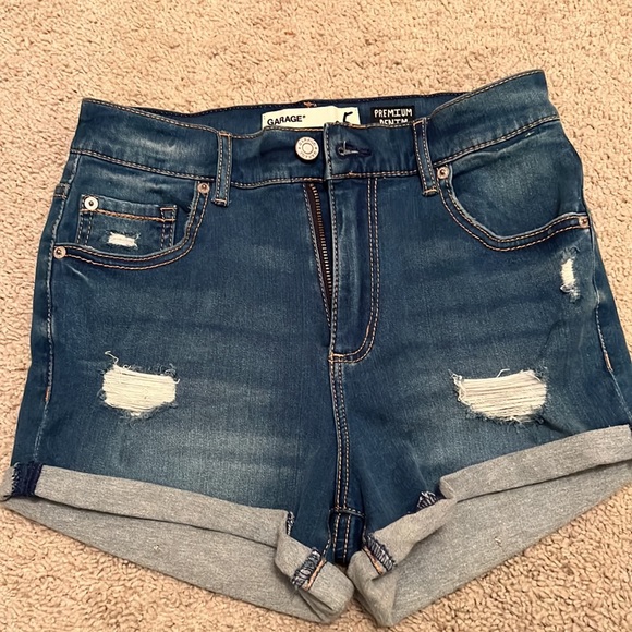 Garage Premium Denim Shorts Size 5 - Picture 2 of 4
